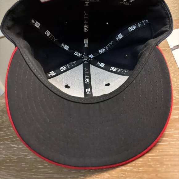 New Era Washington Nationals 59FIFTY Navy Blue Hat (Men’s Size 7 3/8) - Picture 4 of 6
